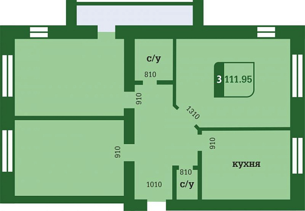 3-к квартира, Игримская, 31
