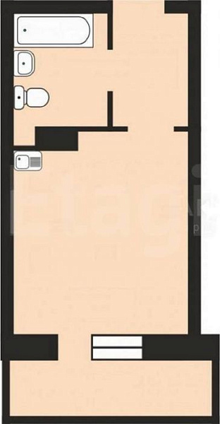 1-к квартира, Верхнетарманская, 5