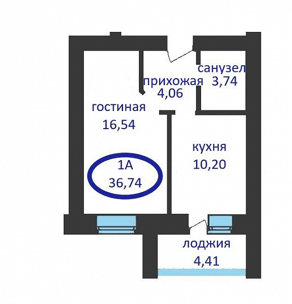 1-к квартира в новостройке, Тимофея Кармацкого, 