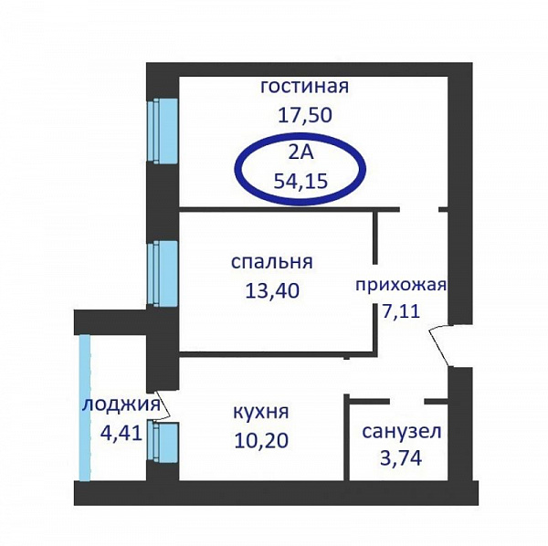 2-к квартира в новостройке, Тимофея Кармацкого, 